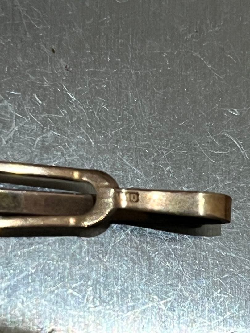 ネクタイピン 重量1.39g K10刻印