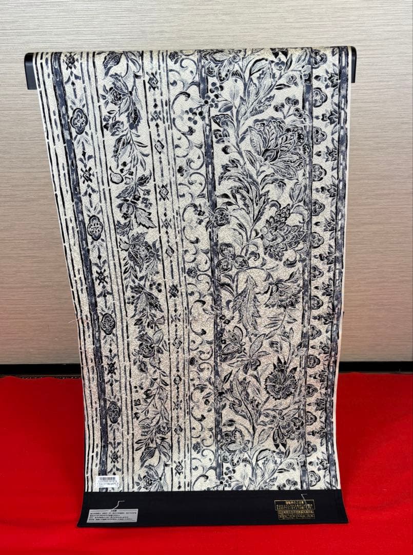 【ハッピー激安】限定品！正絹長襦袢ひとえ仕立バチ衿ポリ半衿付き