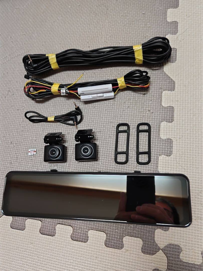 コムテックZDR038前後カメラドライブレコーダー インナーミラータイプ配線付き