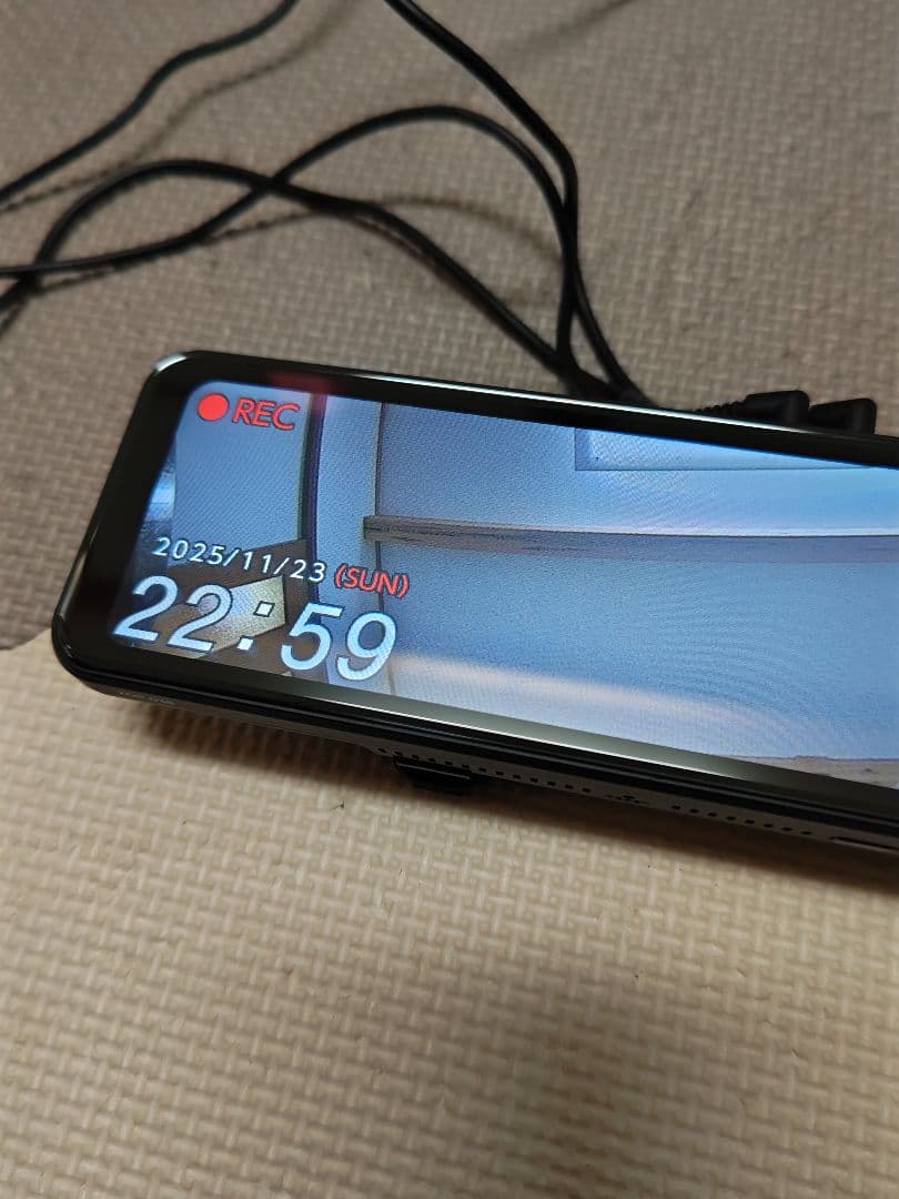 コムテックZDR038前後カメラドライブレコーダー インナーミラータイプ配線付き