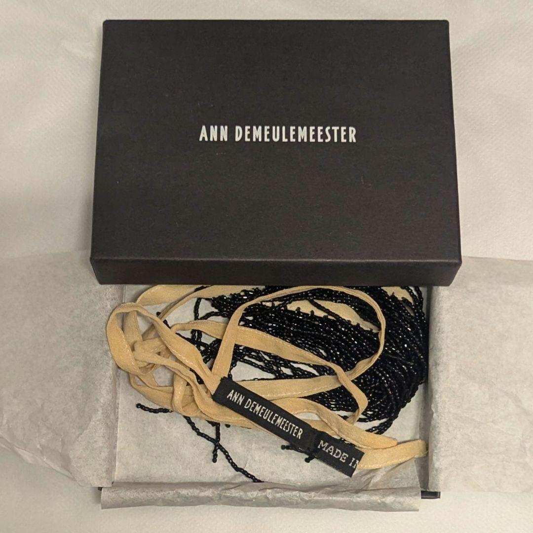 ANN DEMEULEMEESTER ビーズフリンジ シルク製 ネックレス