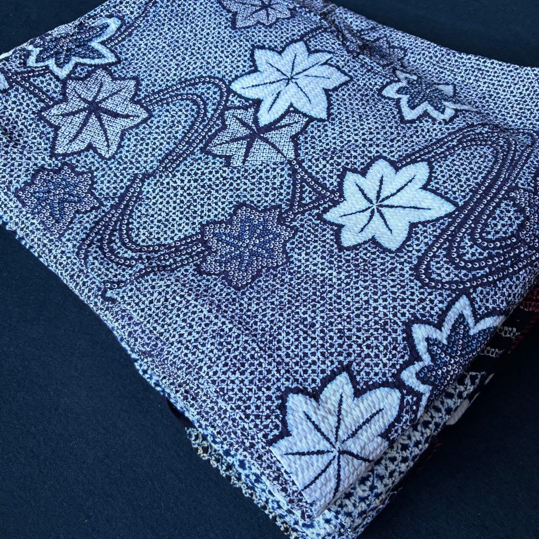 66リメイク用有松鳴海絞り浴衣4枚おまとめ売り材料綿