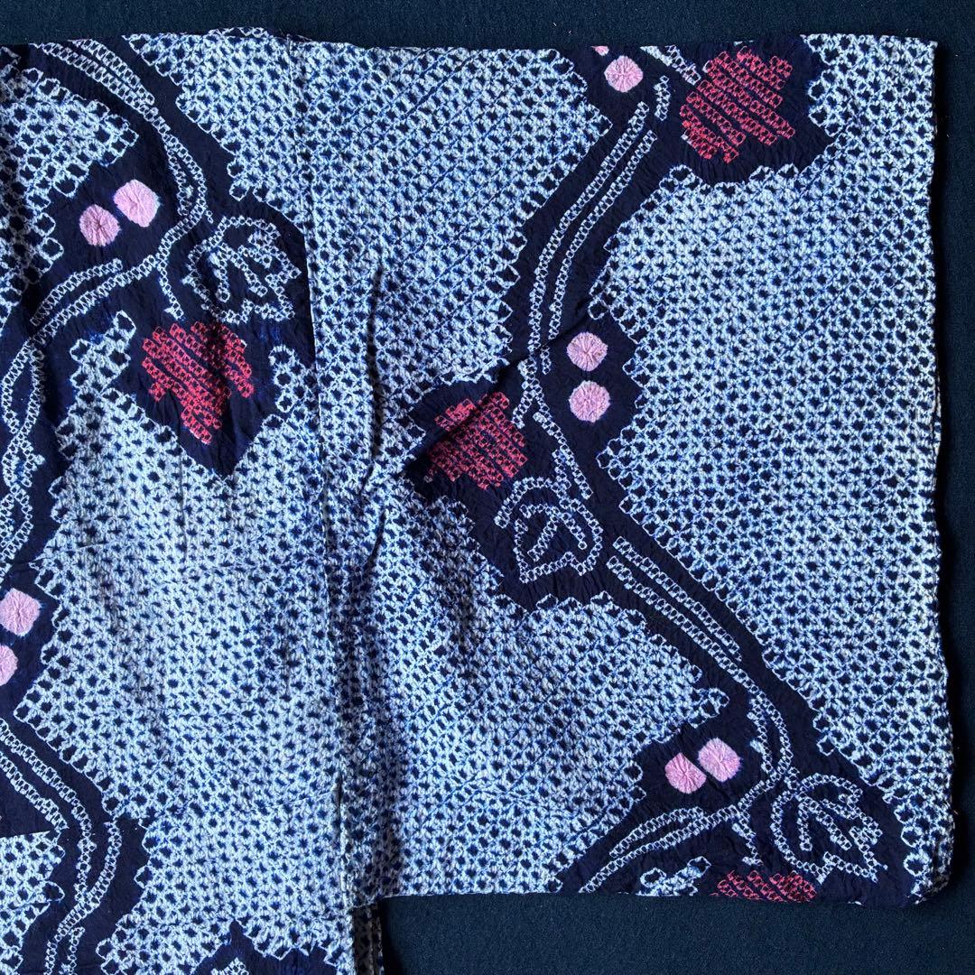 66リメイク用有松鳴海絞り浴衣4枚おまとめ売り材料綿