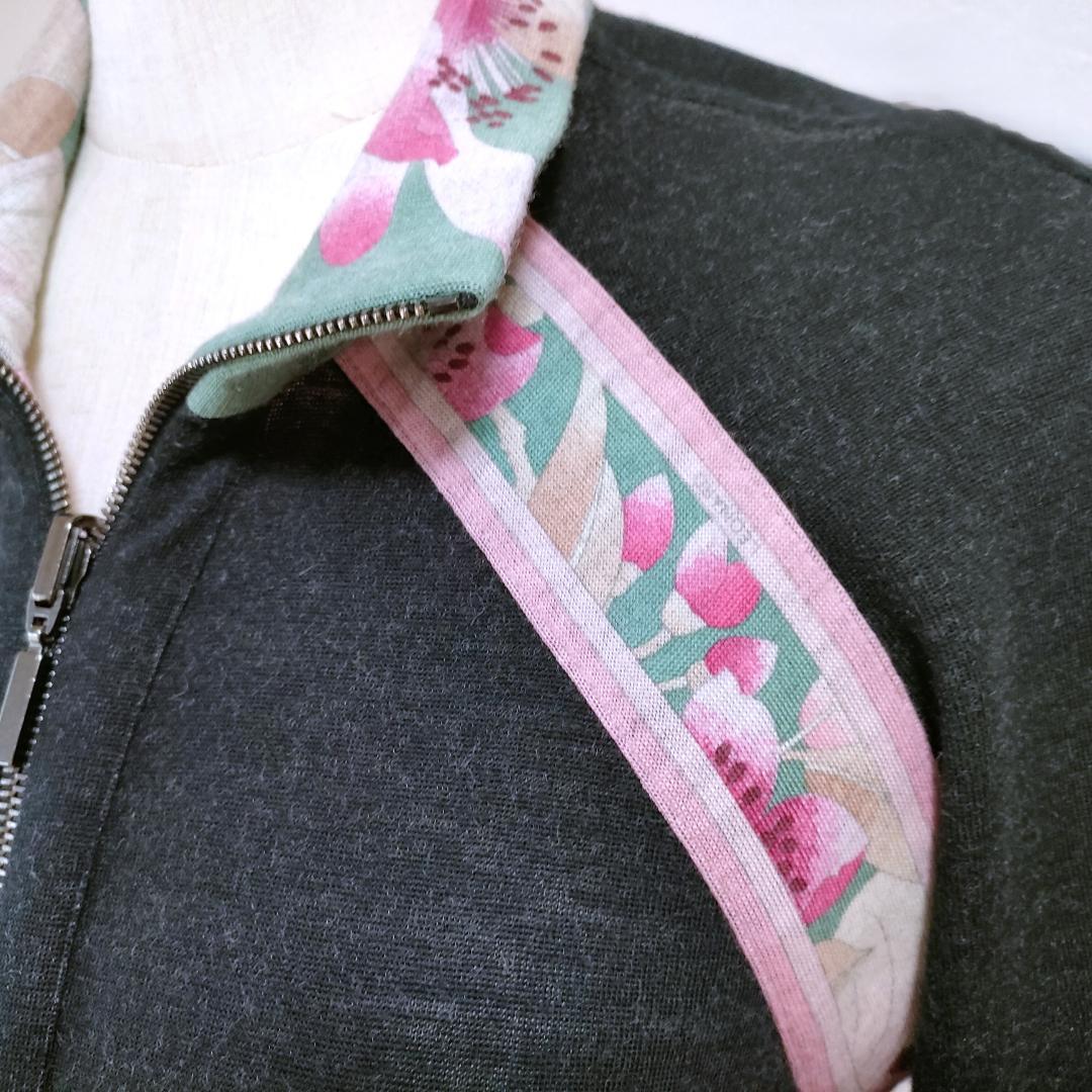 新品　大きいサイズ　レオナール　ワンピース　ライン 両面着用　40～42