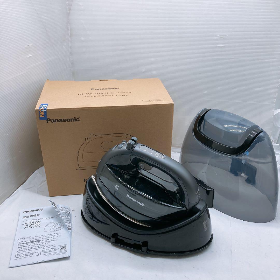 通電OK パナソニック 25年製 コードレス スチームアイロン 中古品