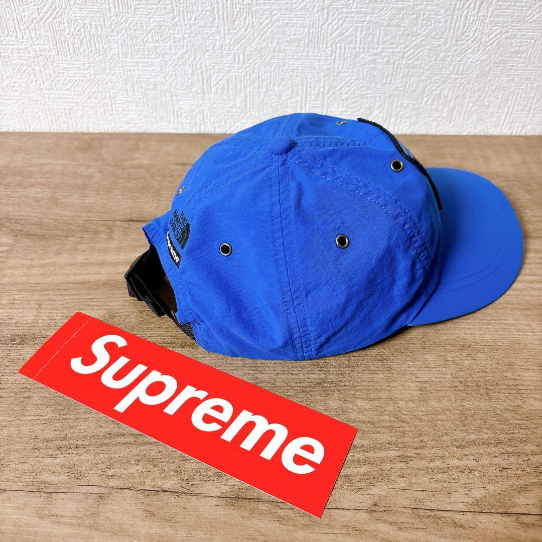 正規品　Supreme THE NORTH FACE コラボ　キャップ　ブルー