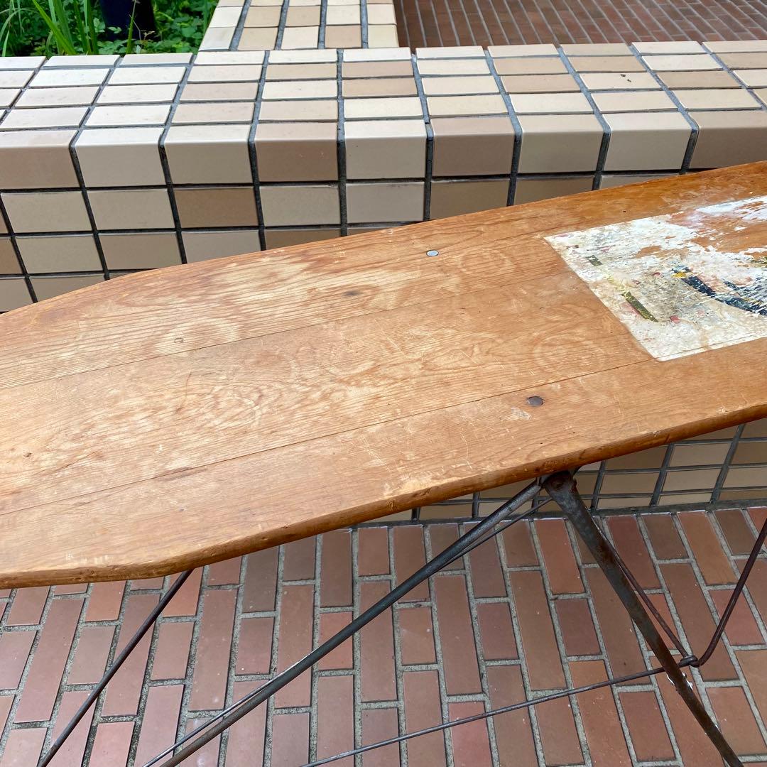 アイロン台★アウトドアテーブル★ビンテージUSAアンティーク★アメリカ店舗什器