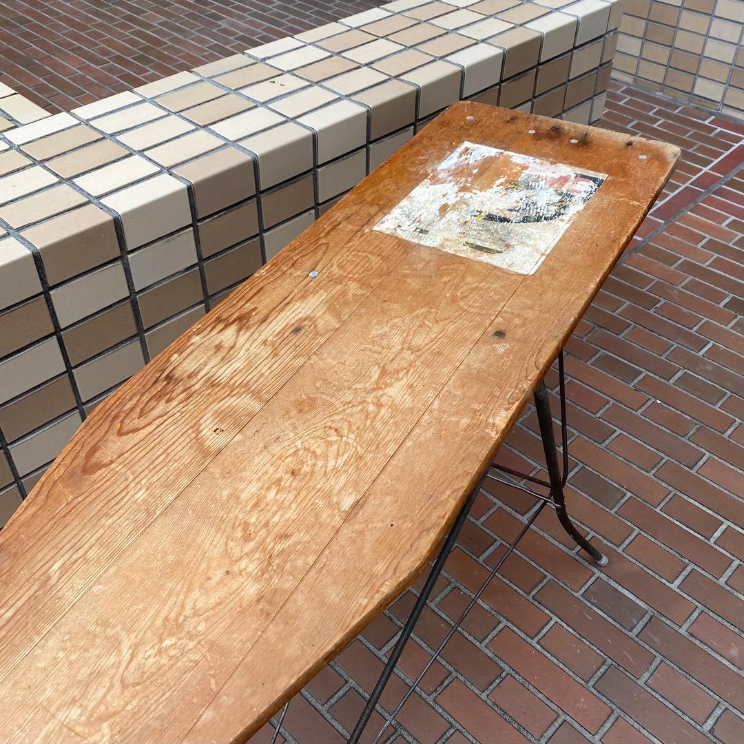 アイロン台★アウトドアテーブル★ビンテージUSAアンティーク★アメリカ店舗什器