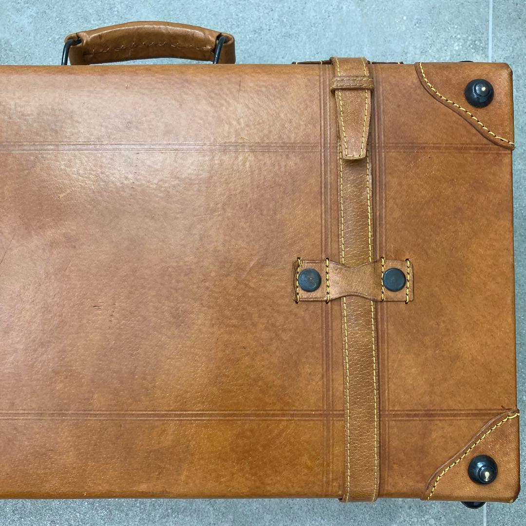 ヴィンテージ レザー トランクケース トランクバッグ レトロ雑貨 古道具 鍵付き
