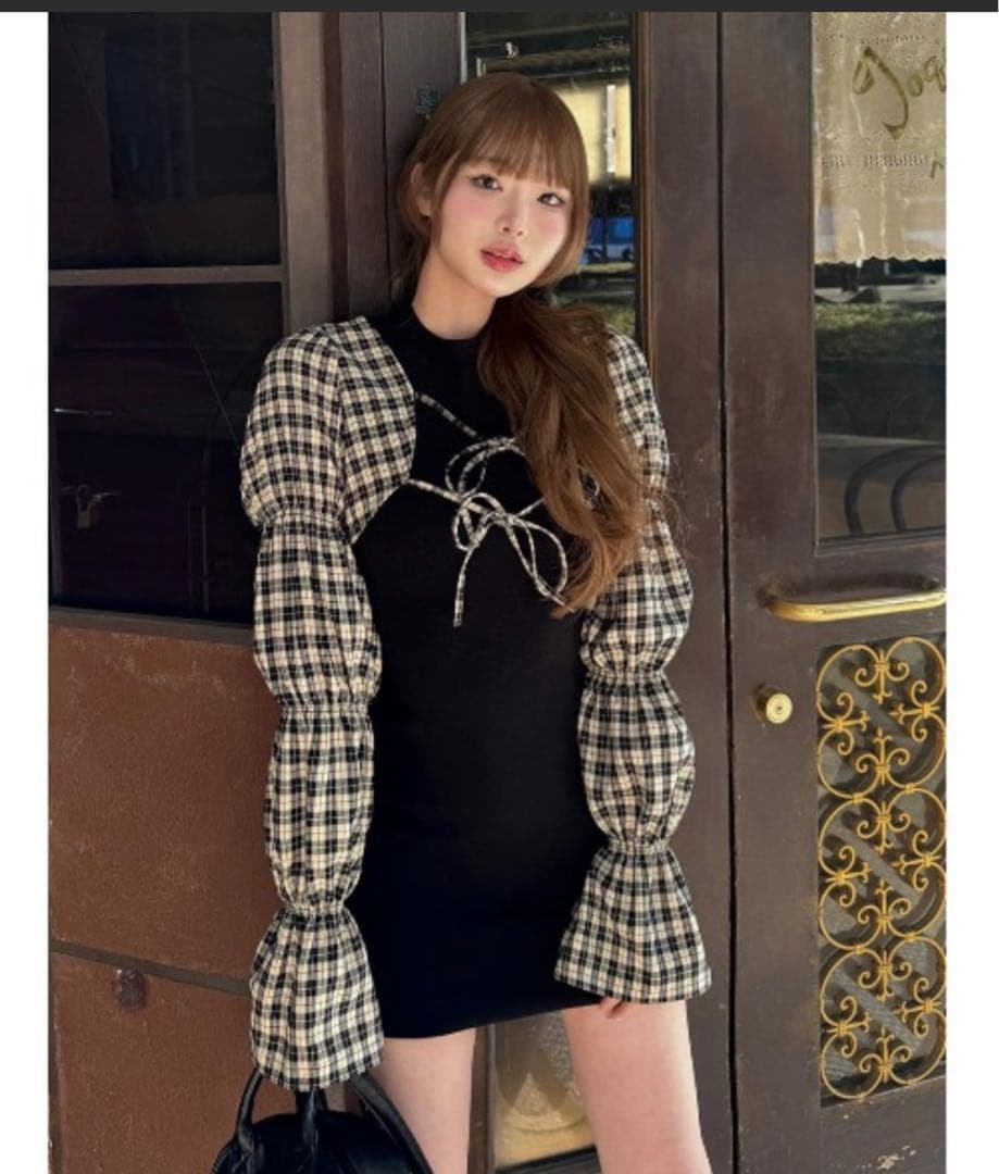 シャーリングボレロミニワンピース