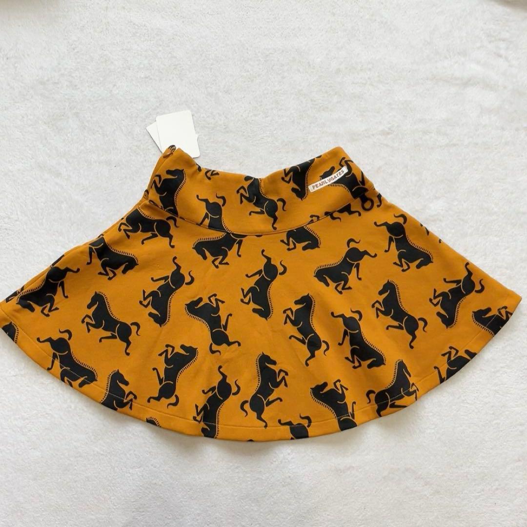 美品 パーリーゲイツ　セットアップ　 馬　ホース　柄　フレアスカート　ジャケット