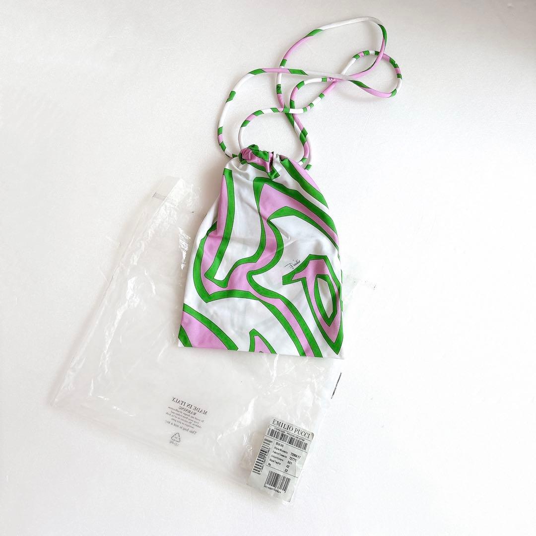 新品☆EMILIO PUCCI ビキニ IT42 ピンク×グリーン