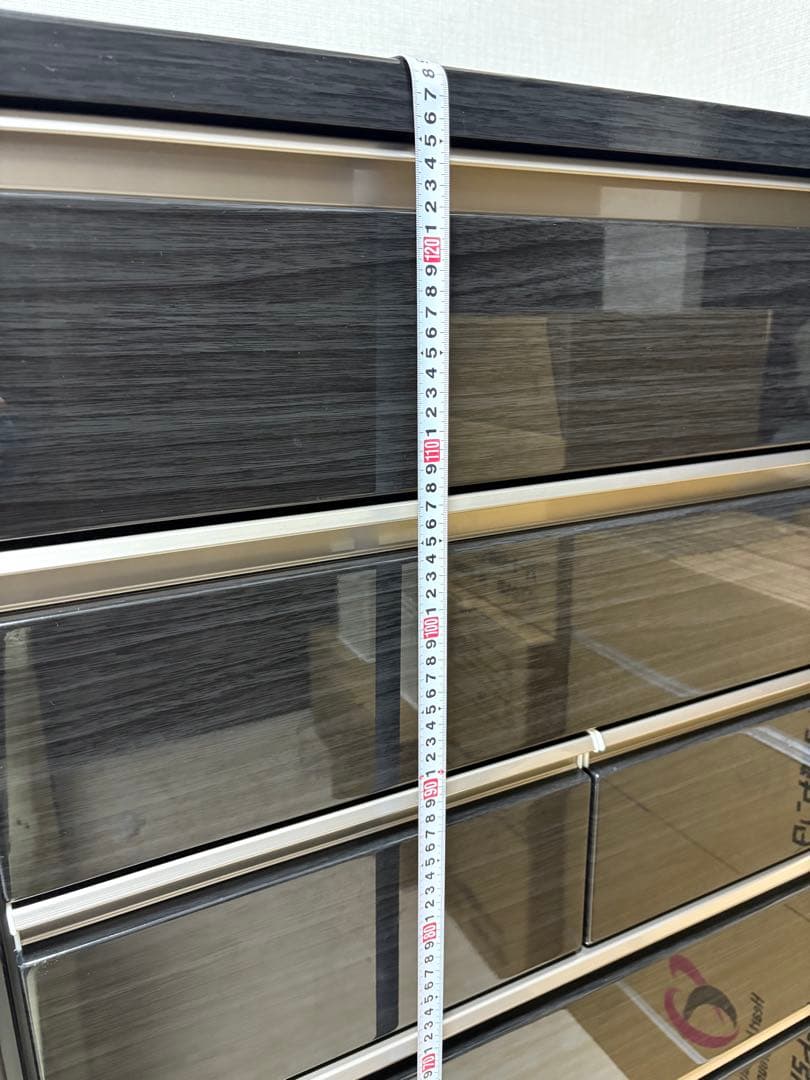 【美品】整理タンス アスター 80HC ブラック 黒 チェスト