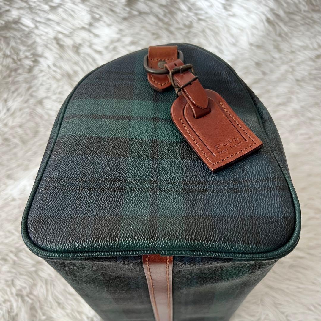 美品✨ ラルフローレン ボストンバッグ ミニ チェック柄