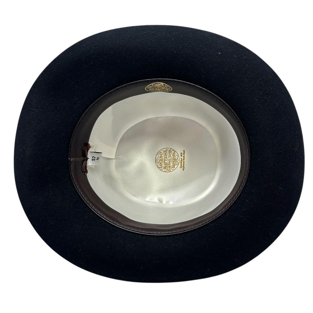 Lock & Co. Hatters チェルシー 57 M 黒 英国製 美品