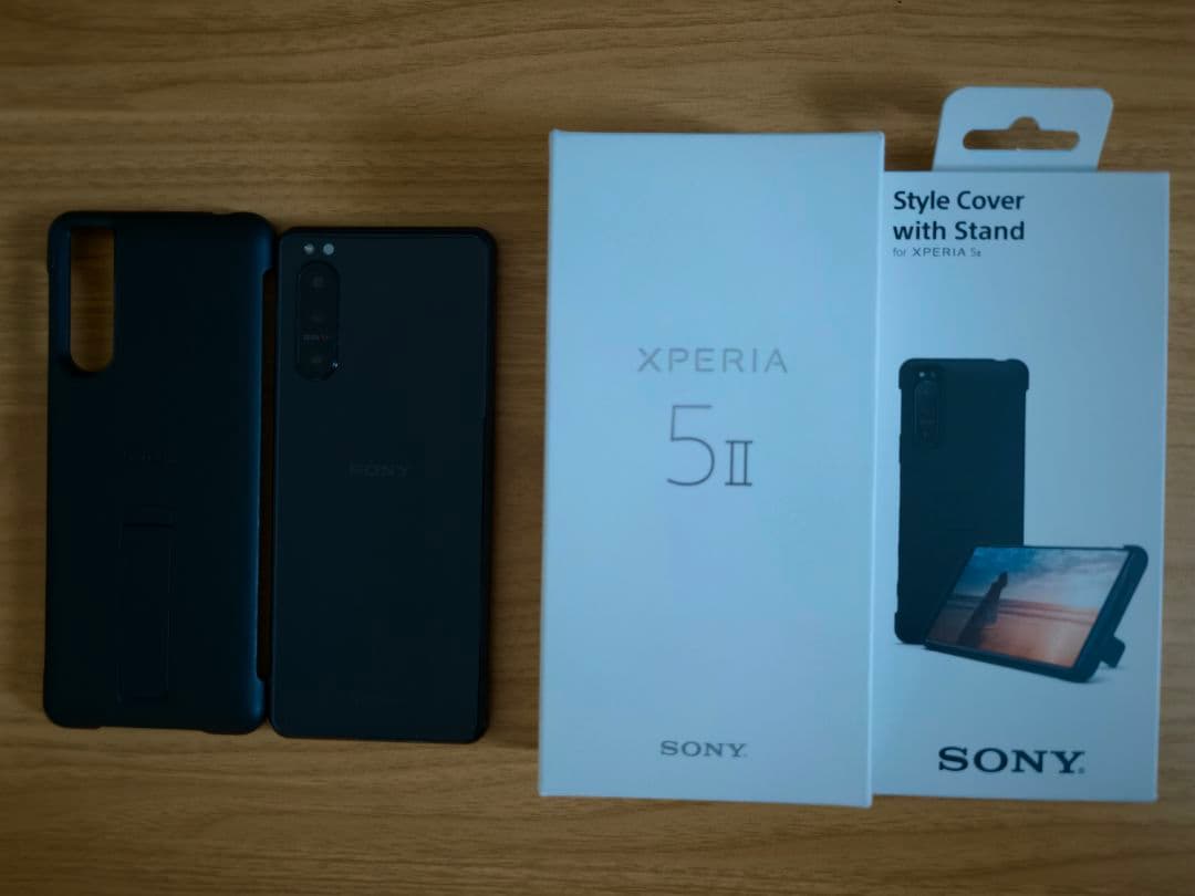 Xperia 5 II 256GB ブラック SIMフリー版 純正ケース付き