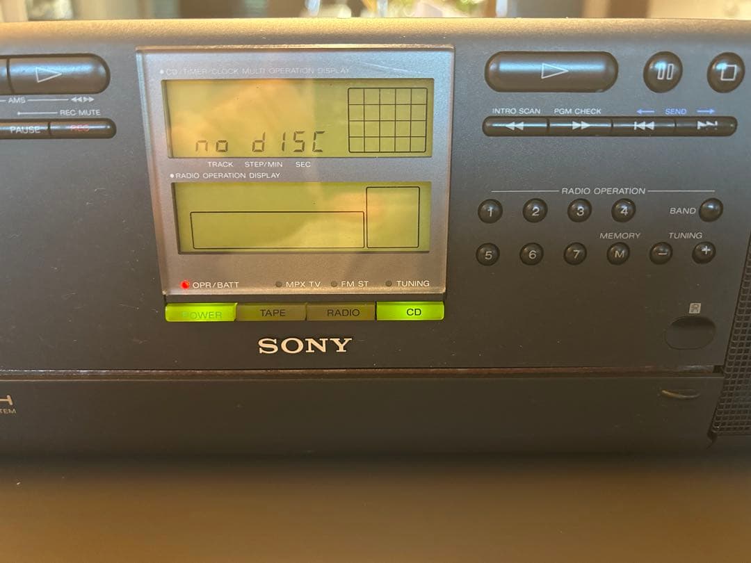 SONY CFD-K10 CDラジオカセットコーダー