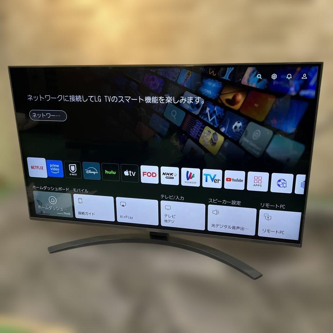 LG 43V型 4Kチューナー内蔵 液晶テレビ 43UQ9100PJD 23年製