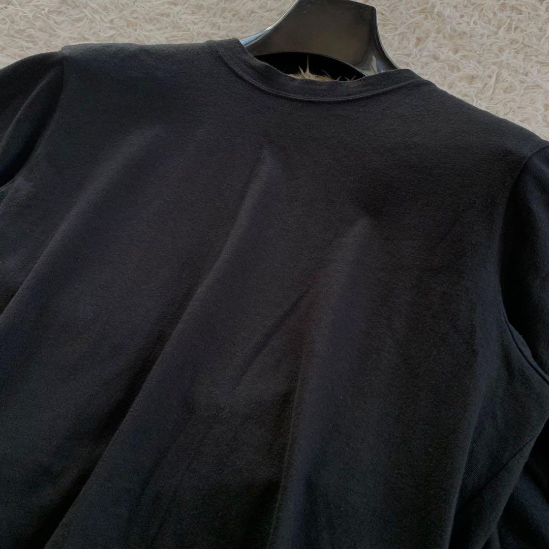 CELINE　セリーヌ　フィービー　レザー切り替え　ケープ付き　マント　Tシャツ