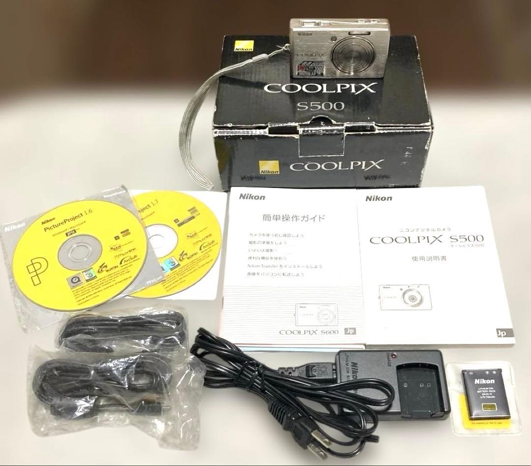 Nikon ニコン デジタルカメラ クールピクスS500 完品 美品