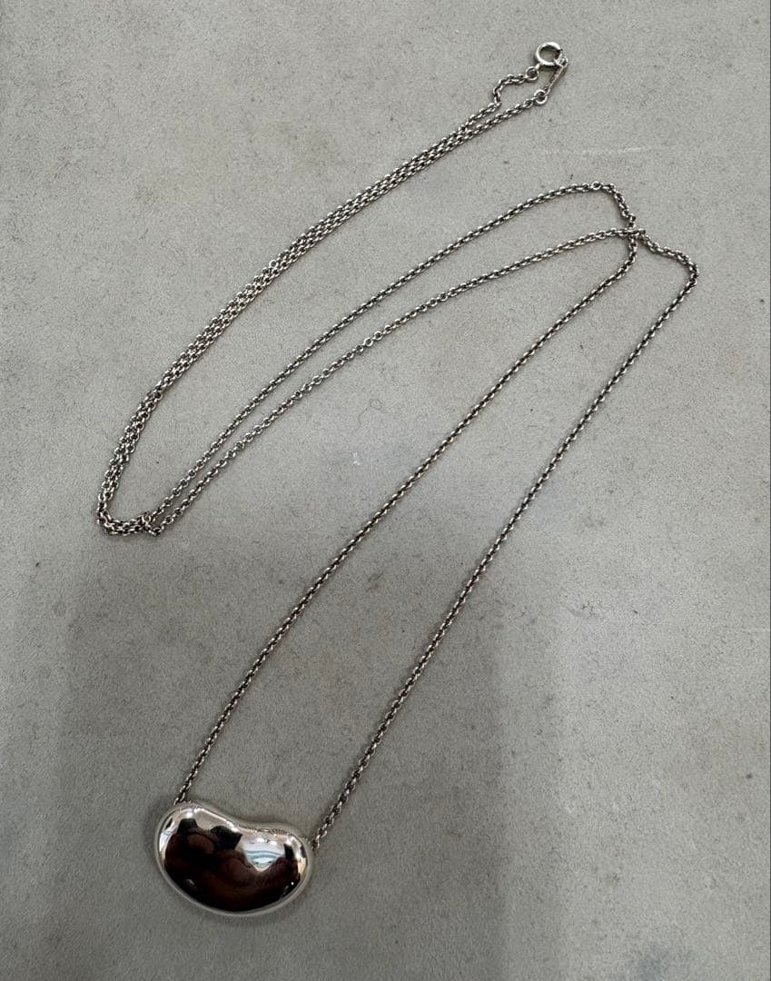 Tiffany ティファニー ラージ ビーンズ ロングネックレス 25mm