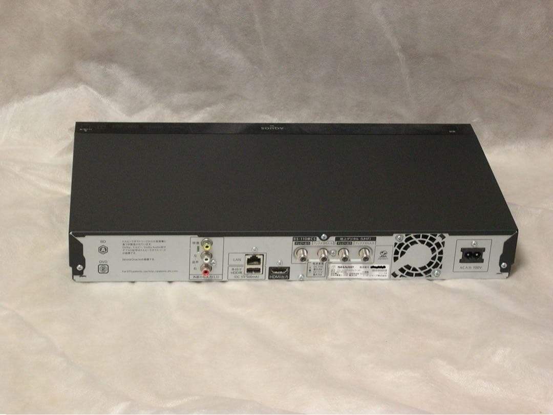 SHARP AQUOS BD-W580 ブルーレイディスクレコーダー