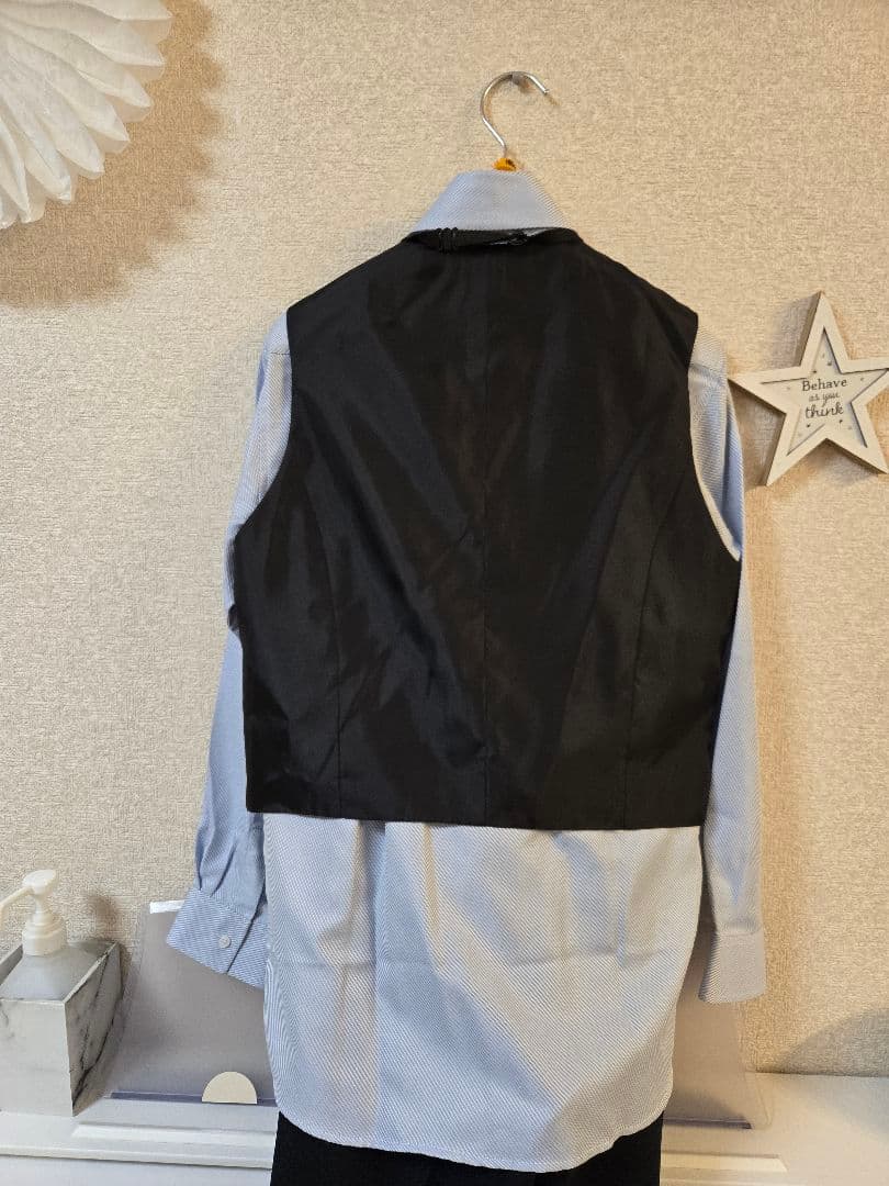 【卒業式160cm】【1度短時間着用美品】ネイビー スーツ6点セット