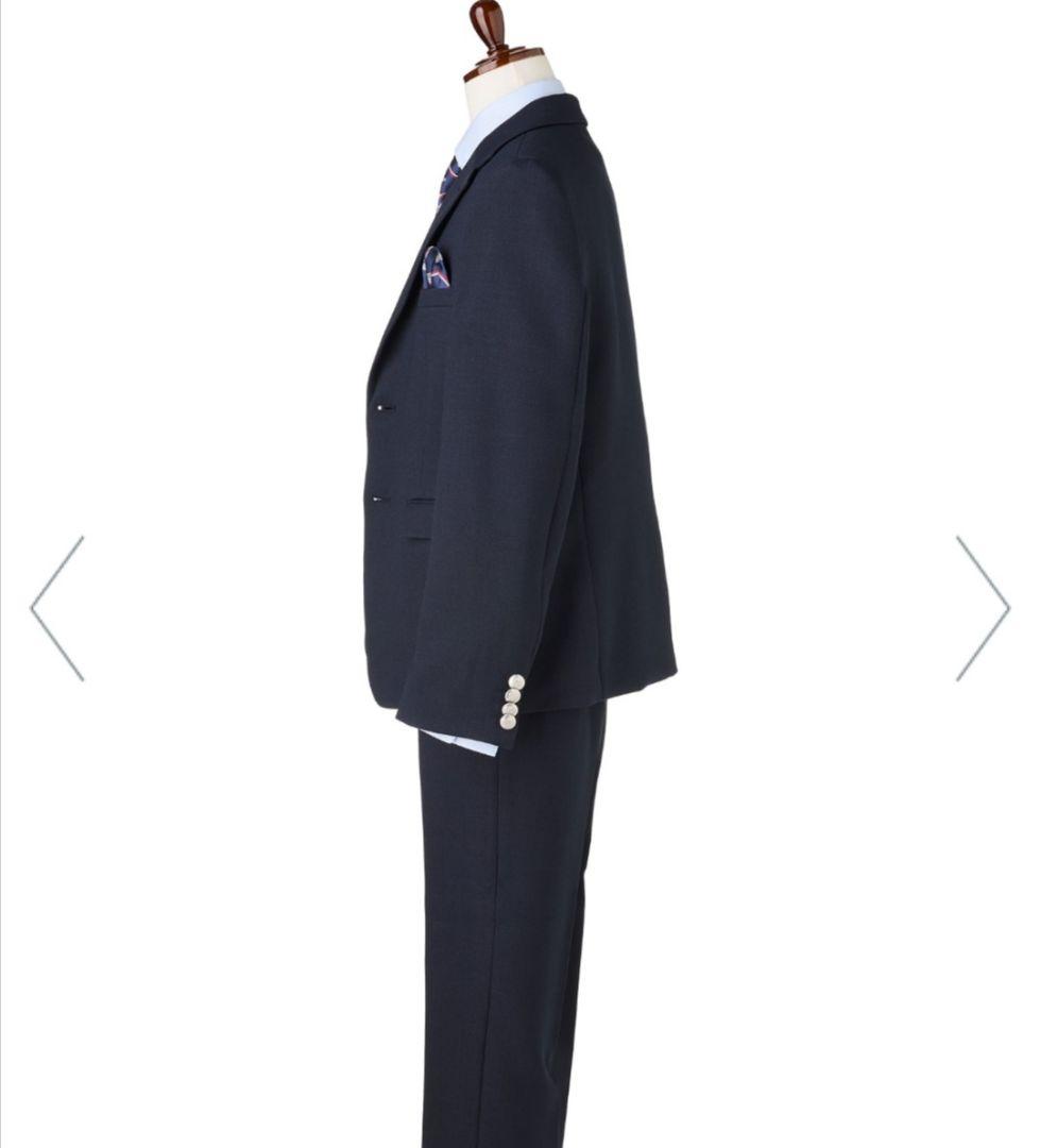 【卒業式160cm】【1度短時間着用美品】ネイビー スーツ6点セット