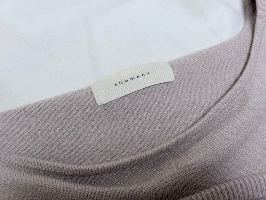 トップス andmary Sophia layered tops Beige