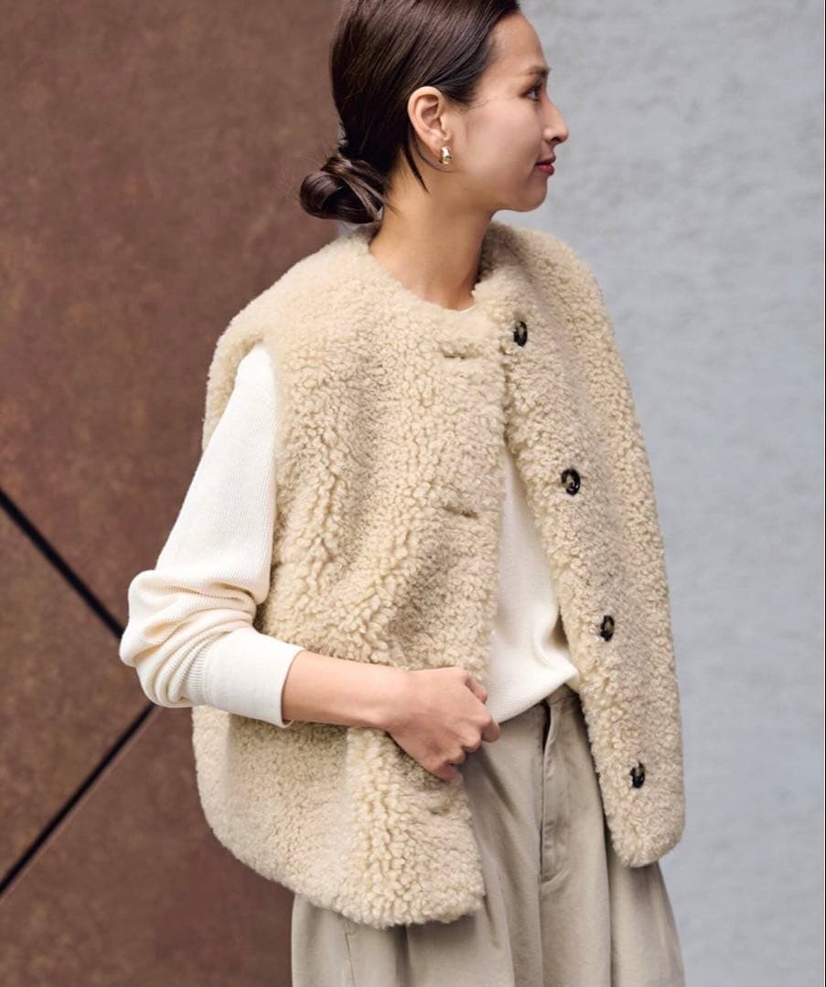 FRAMeWORK フェイクファーベスト