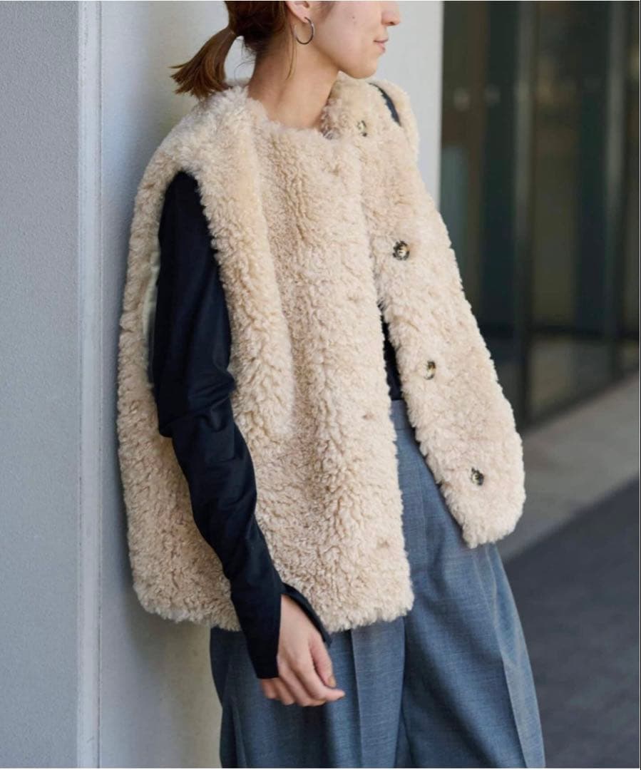 FRAMeWORK フェイクファーベスト