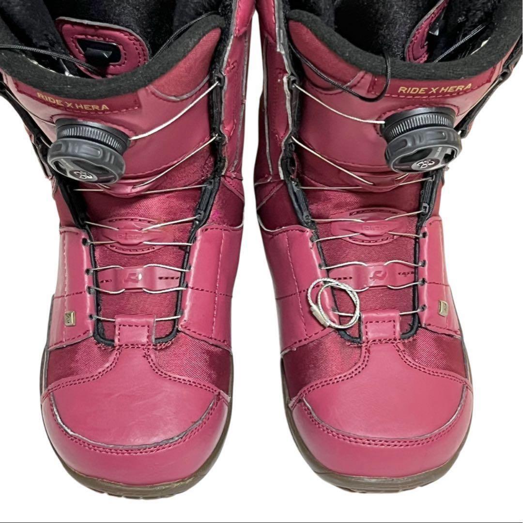 【美品】スノーボードブーツ　レディース　HERA ダブルBOA ライド RIDE