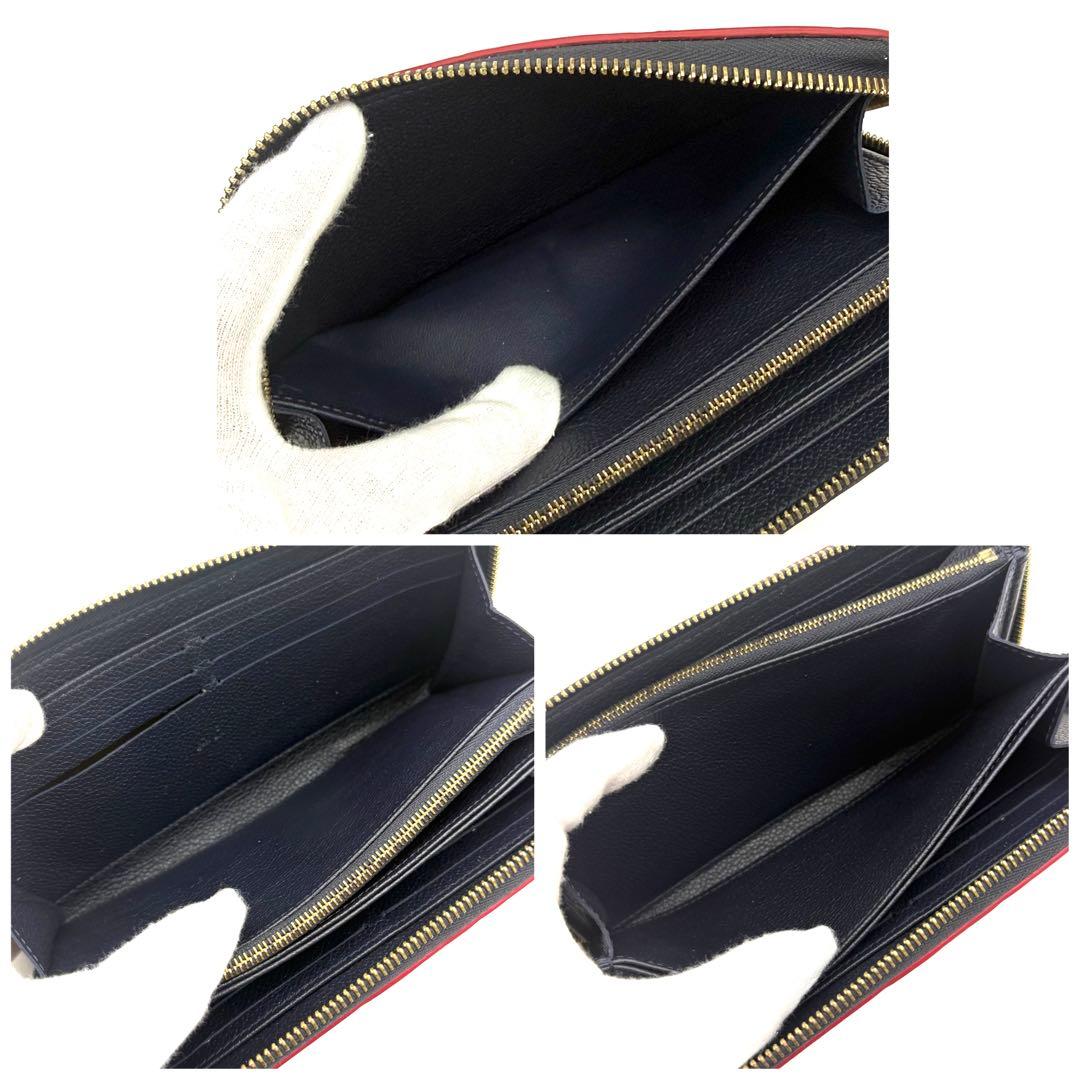 【極上美品】ルイヴィトン アンプラント マリーヌルージュジッピーウォレット