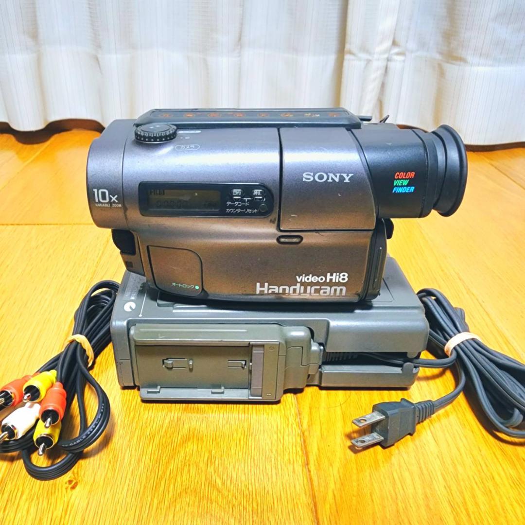 【動作確認済】SONY Hi8 高画質 8ミリ ビデオカメラ CCD-TR3