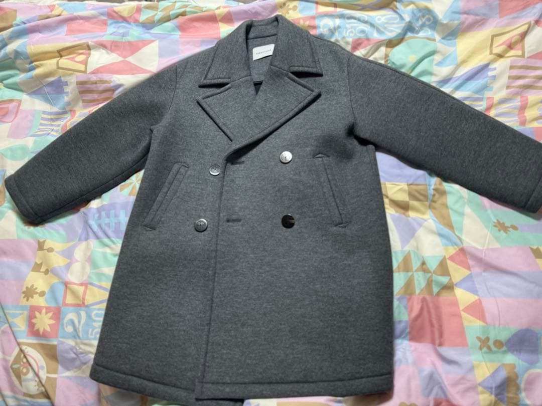 ADAM ET ROPE ウールジャージボンディングPコート