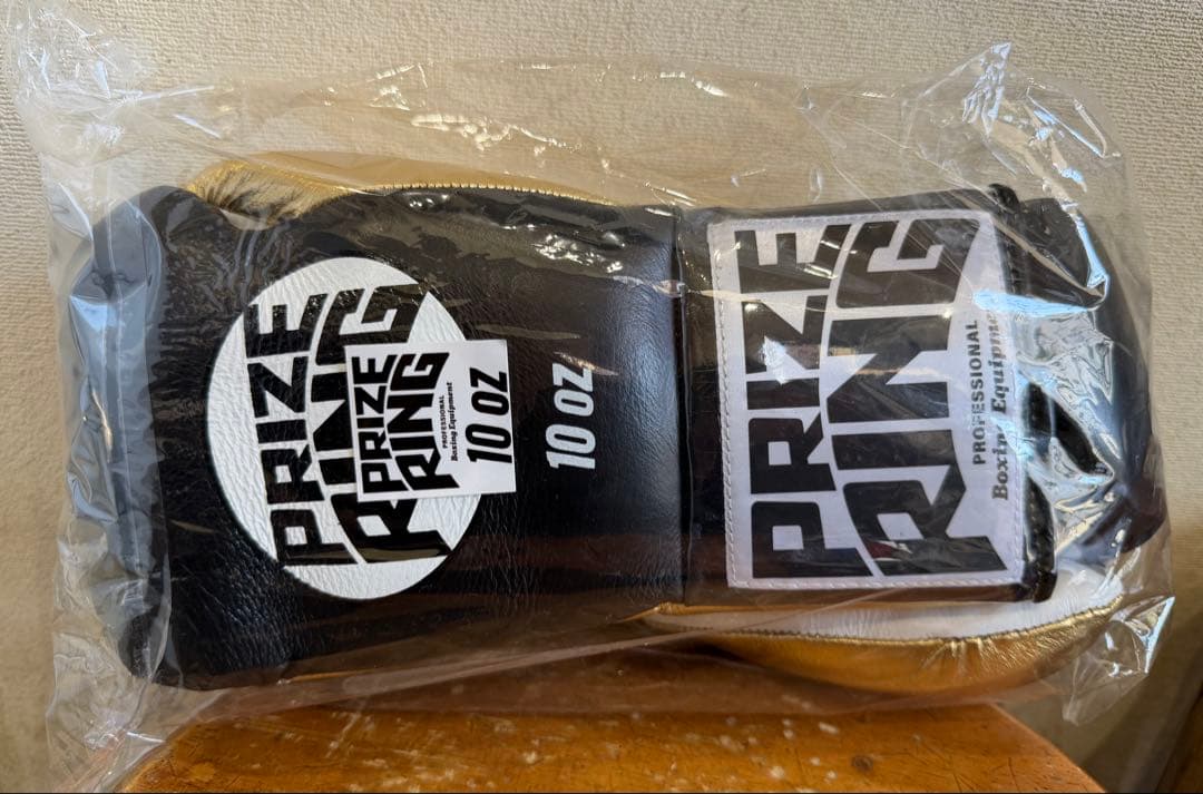 値下げPRIZE RING Pro-fight G10 プロ試合用 黒／ゴールド