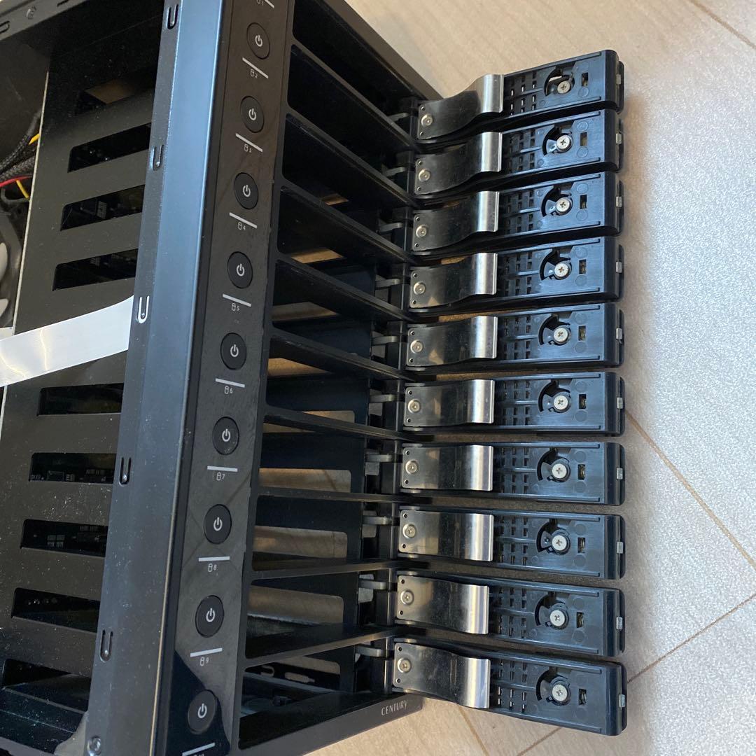 センチュリー 裸族のスカイタワー10bay Century 外付けハードディスク