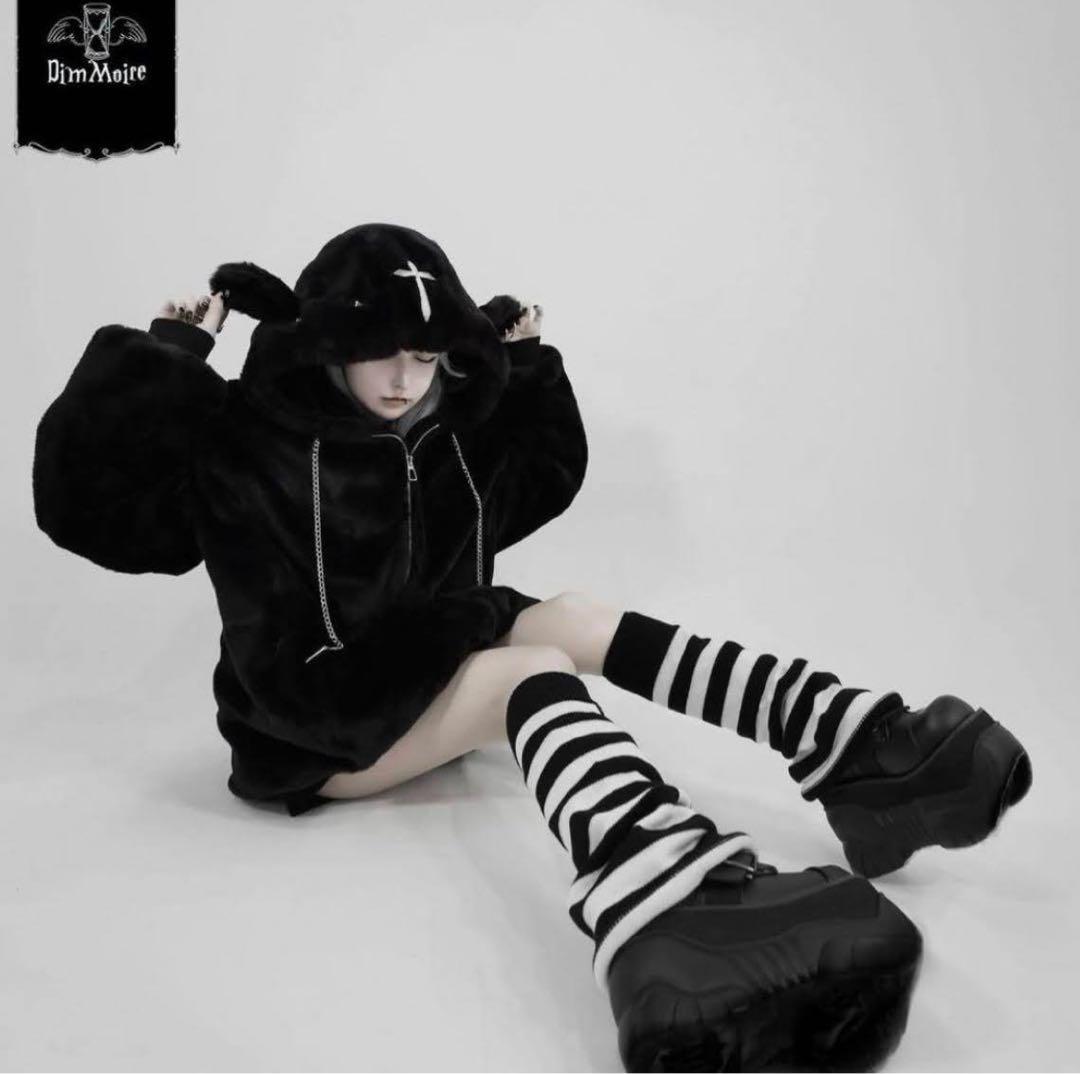 Dim Moire ブラックファーコート