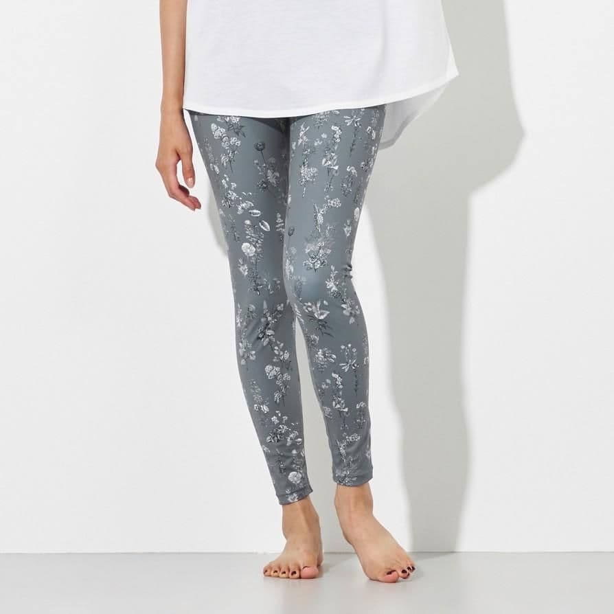 チャコット　ヨガ　プリントレギンス　グレー　ピラティス　バレエ