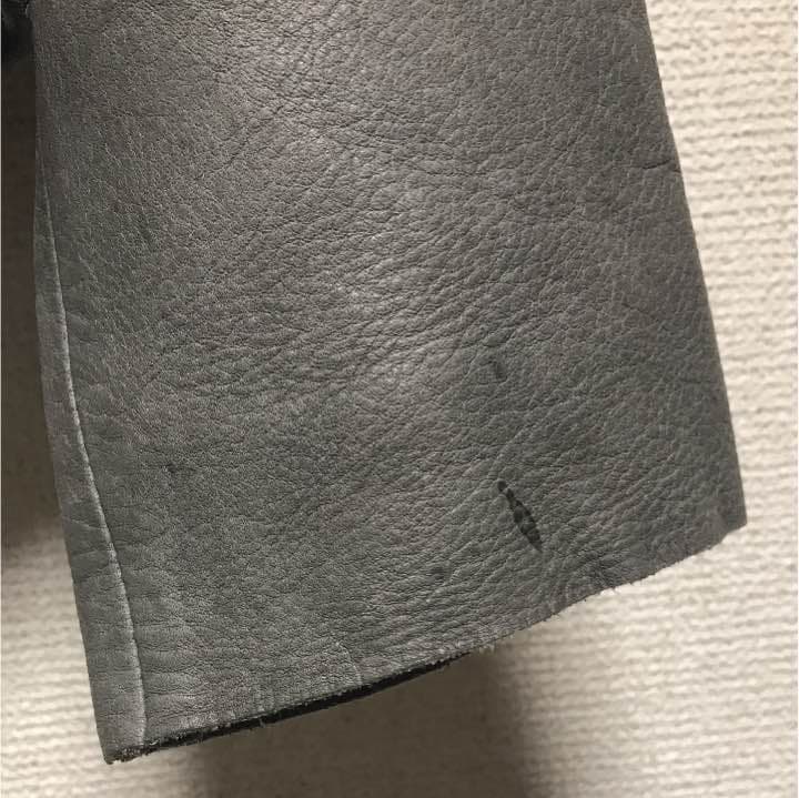 unused アンユーズド ノーカラーレザージャケット