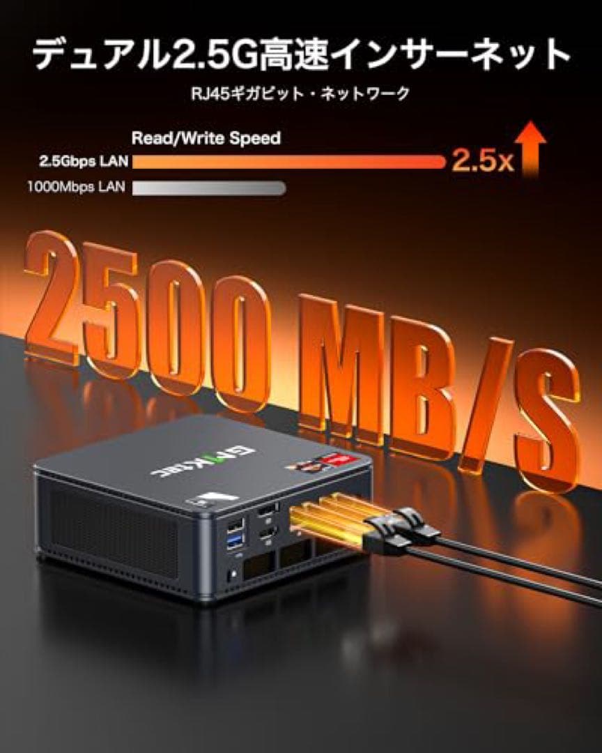 新品　ミニPC GMKTEC M6 Ryzen5 6600H DDR5メモリ