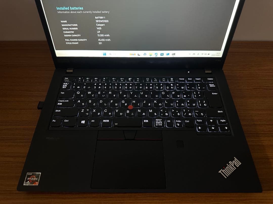 Windowsノート本体 2.Thinkpad P14S G2 Ryzen 7 Pro 5850 16GB