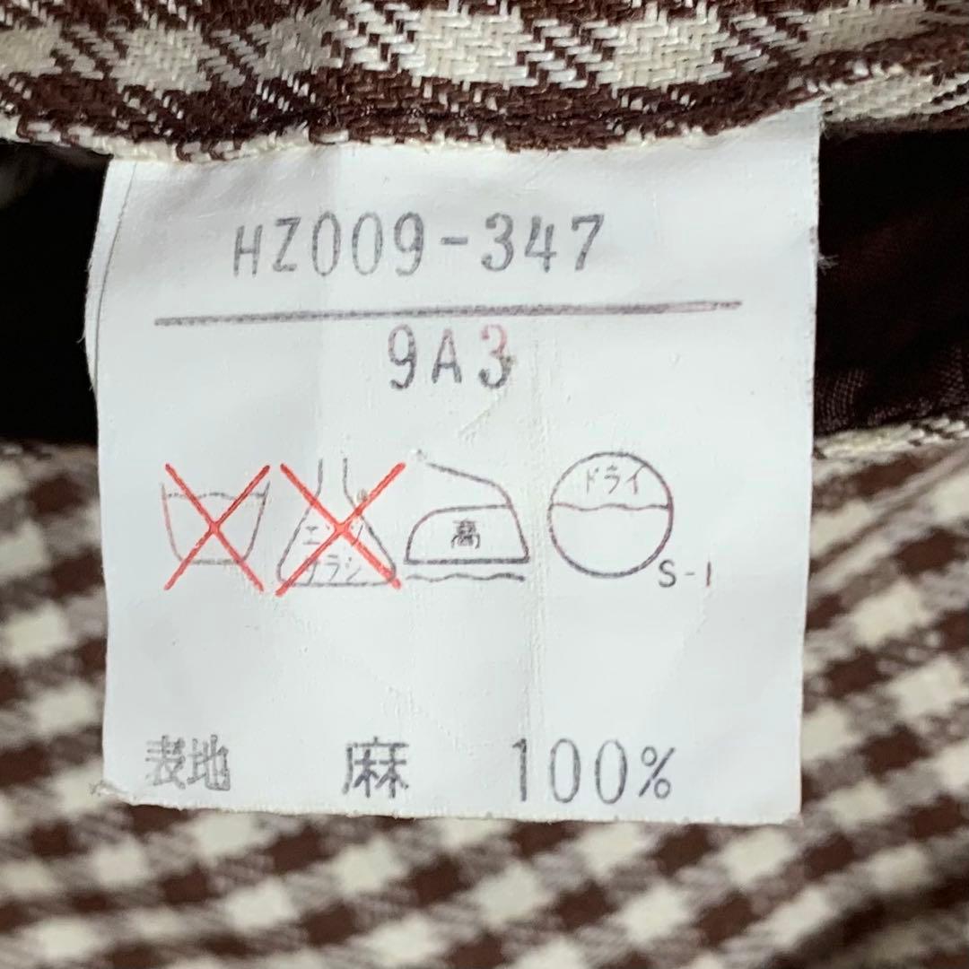 YSL イヴサンローラン 千鳥格子 ダブルジャケット M