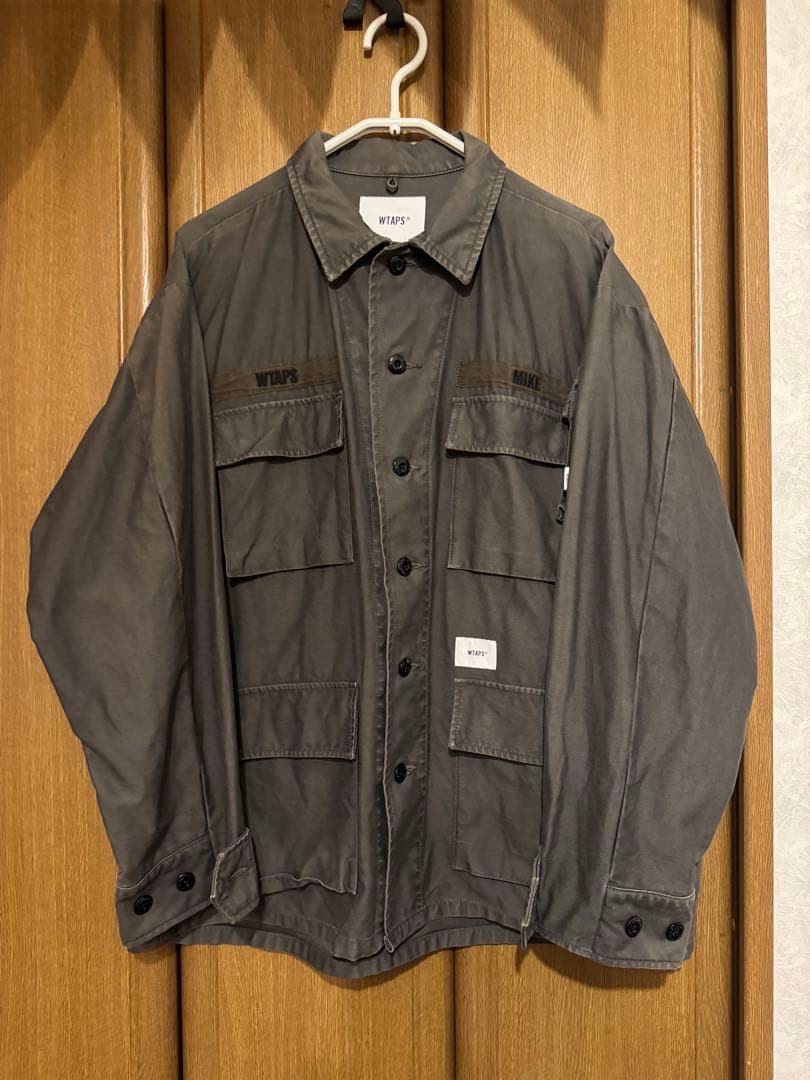 ジャケット・アウター WTAPS JUNGLE LS 01SHIRT.COTTON.SATIN