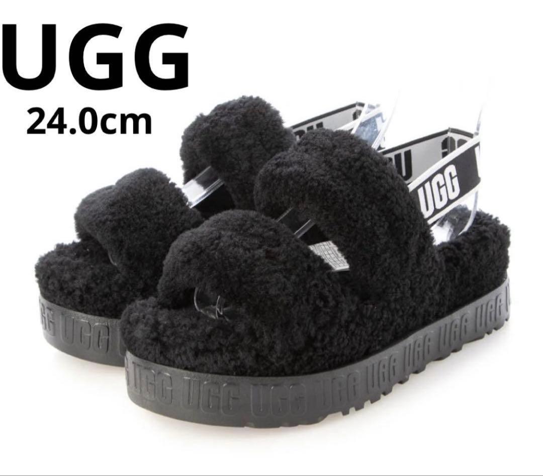UGG アグ オー フラッフィータ OH FLUFFITA サンダル #ブラック