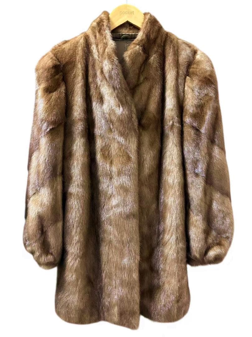 綺麗目　パステルミンク　艶◎　柔◎　ミンクコート　本毛皮　リアルファーコート