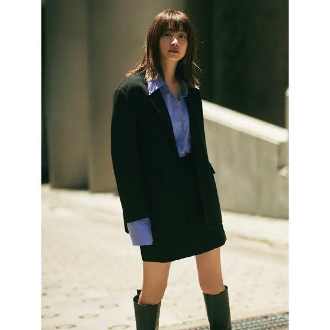 fray i.d カットアウトテーラードジャケット　クロスベルトミニスカート