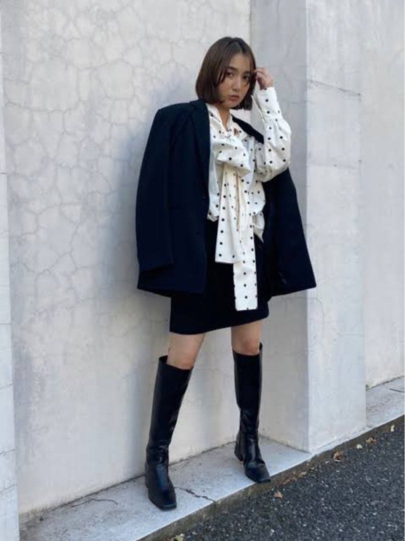 fray i.d カットアウトテーラードジャケット　クロスベルトミニスカート