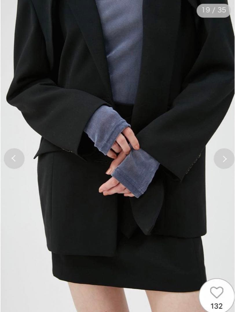 fray i.d カットアウトテーラードジャケット　クロスベルトミニスカート