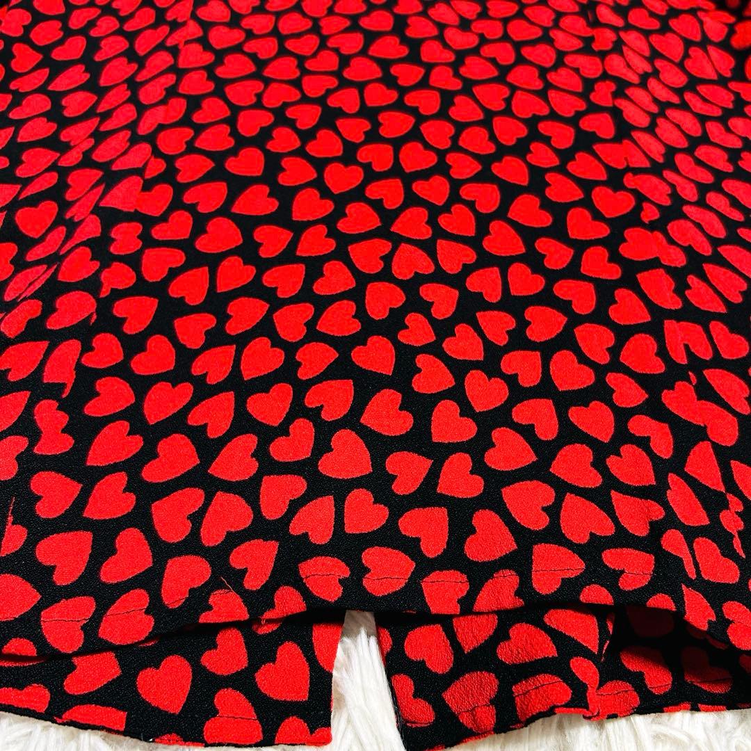 イヴサンローラン ハート柄 ブラウス シャツ YSL Saint Laurent